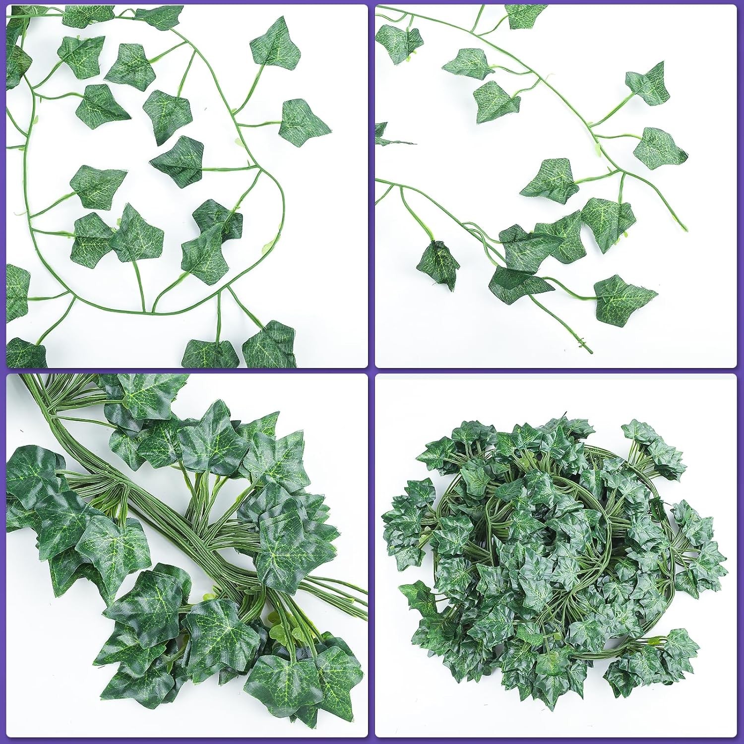 18 Pack 126 Feet Vines,Ivy,Ivy Garland,Fake Ivy,Fake Leaves,Ivy Vines,Artificial