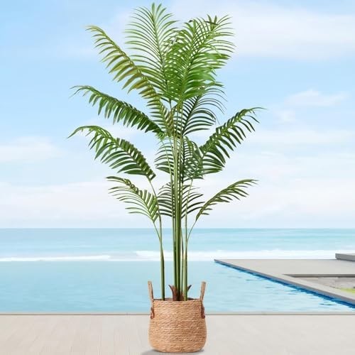 Artificial Palm Tree 5.5FT Tall Fake Tree Nearly Natural Large Tropical Faux …