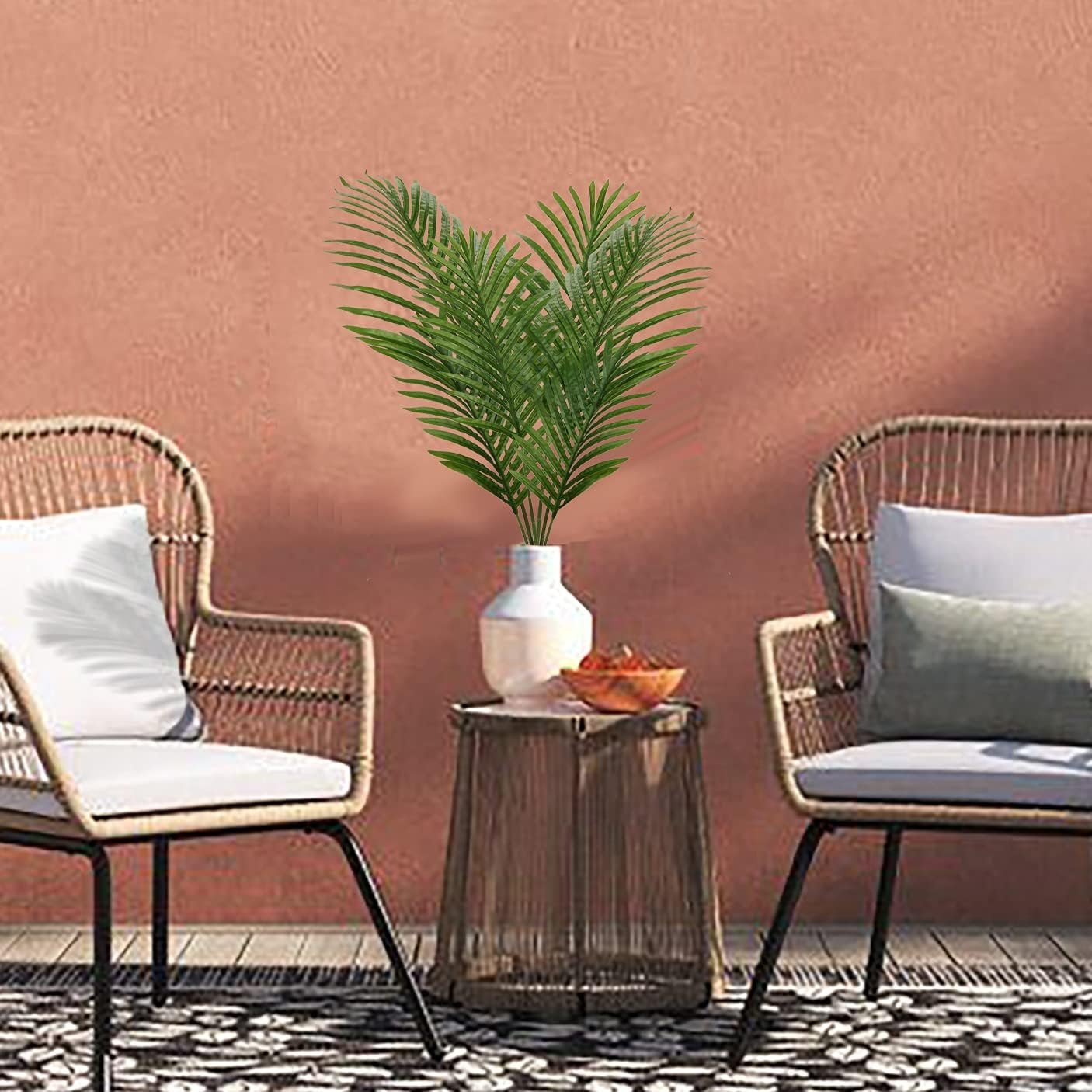 Large Artificial Palm Leaves Palm Fronds Tropical Leaves Areca Palm Branches Pal