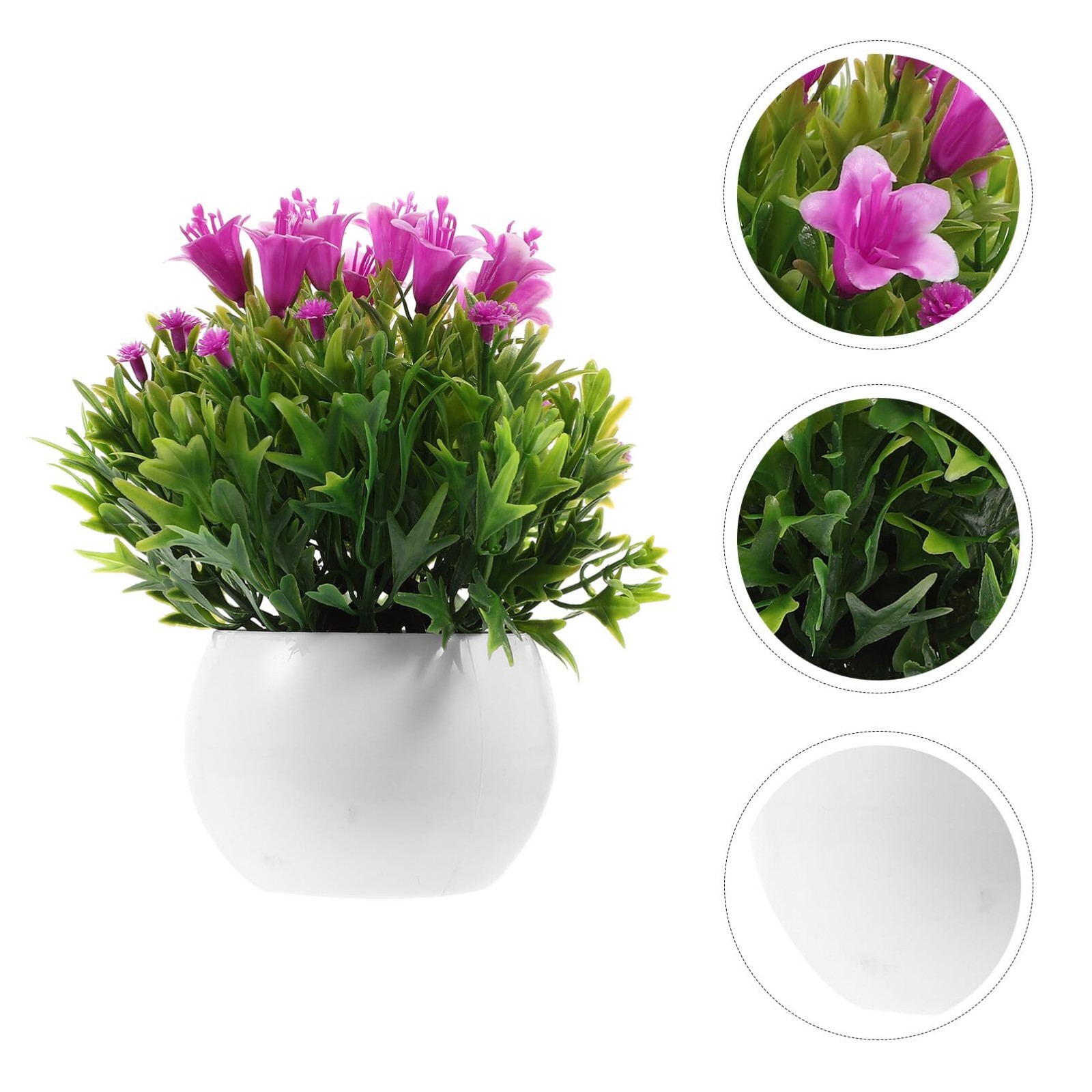 Artificial Potted Flowers Faux Bouquet Ornament Home Office Desktop Greenery