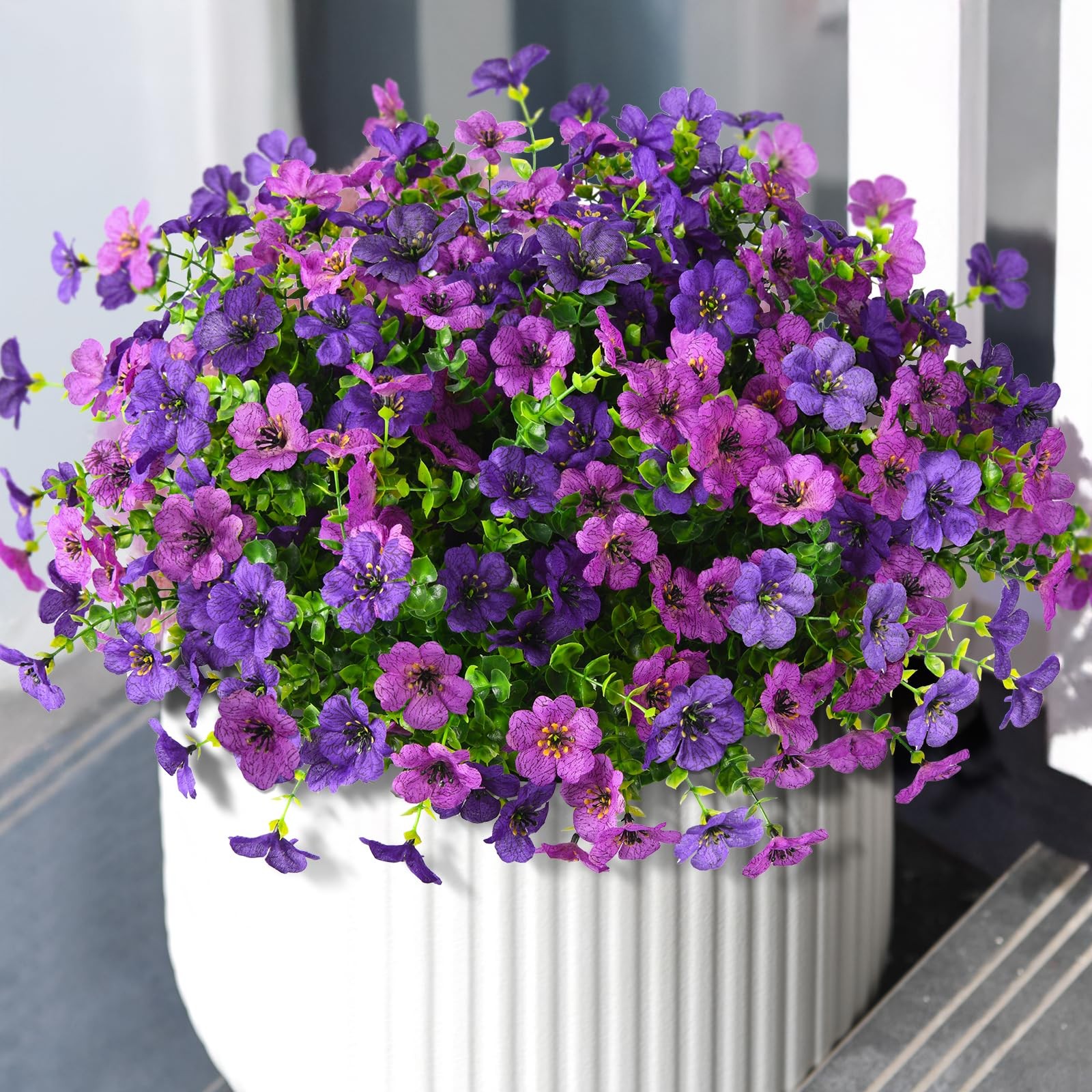 ZFProcess Artificial Flowers Faux Plants Outdoor Fake Flowers Spring Decor,12