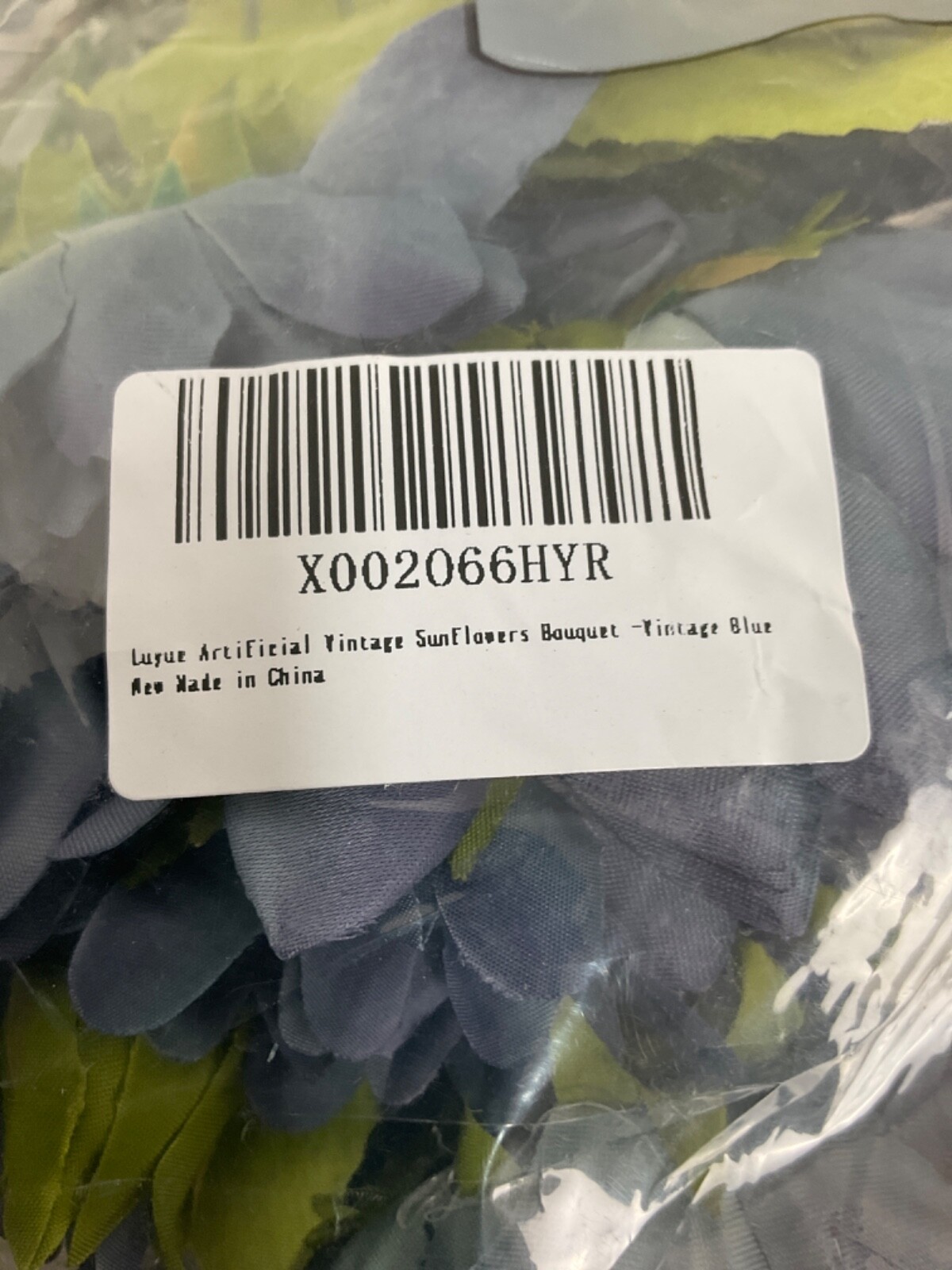 Artificial Sunflowers Bouquet Fake Vintage Sunflower Autumn Vintage Blue A17