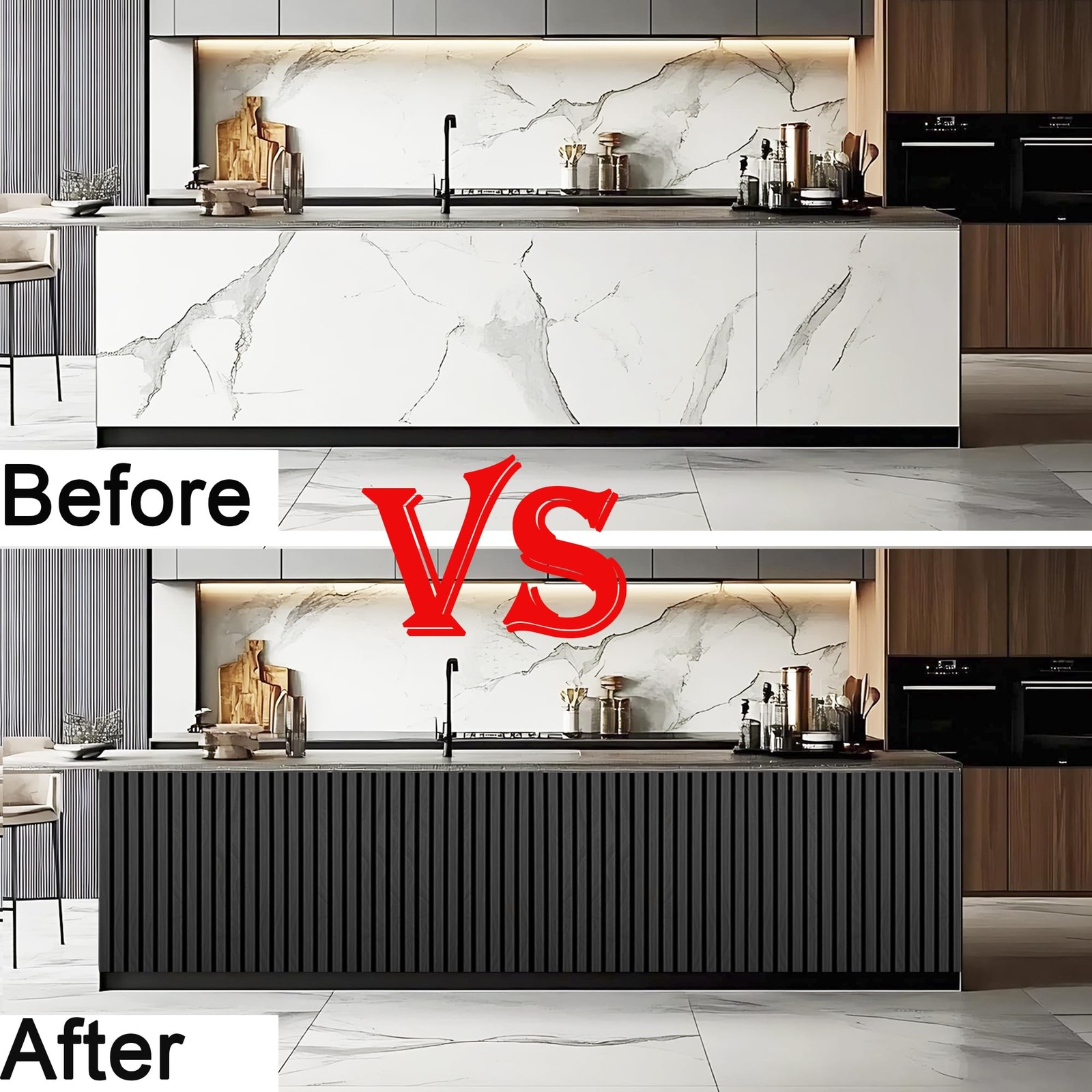 94.5 x 23.6 in Acoustic Wood Wall Panels,3D x inches, Dark Gray