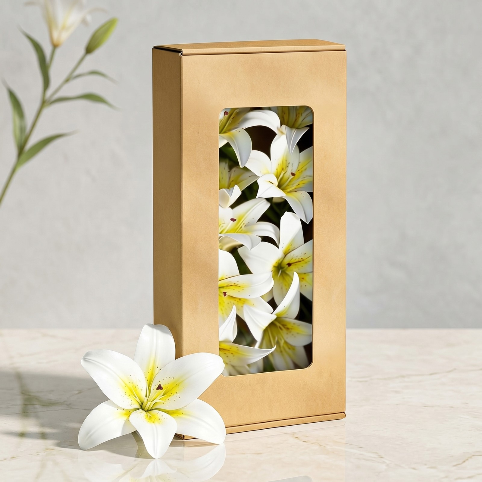 6 Bundles 18 Artificial Lily Flowers with 12 Heads Fully Bloomed Lilies & 6 Buds