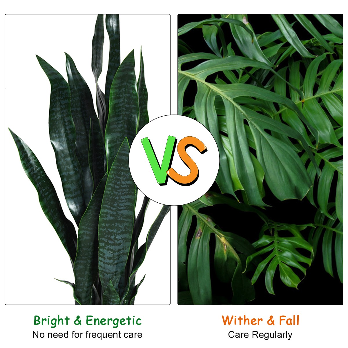 Costway Artificial Snake Plant 35.5″ Fake Sansevieria Indoor-Patio Decor Green
