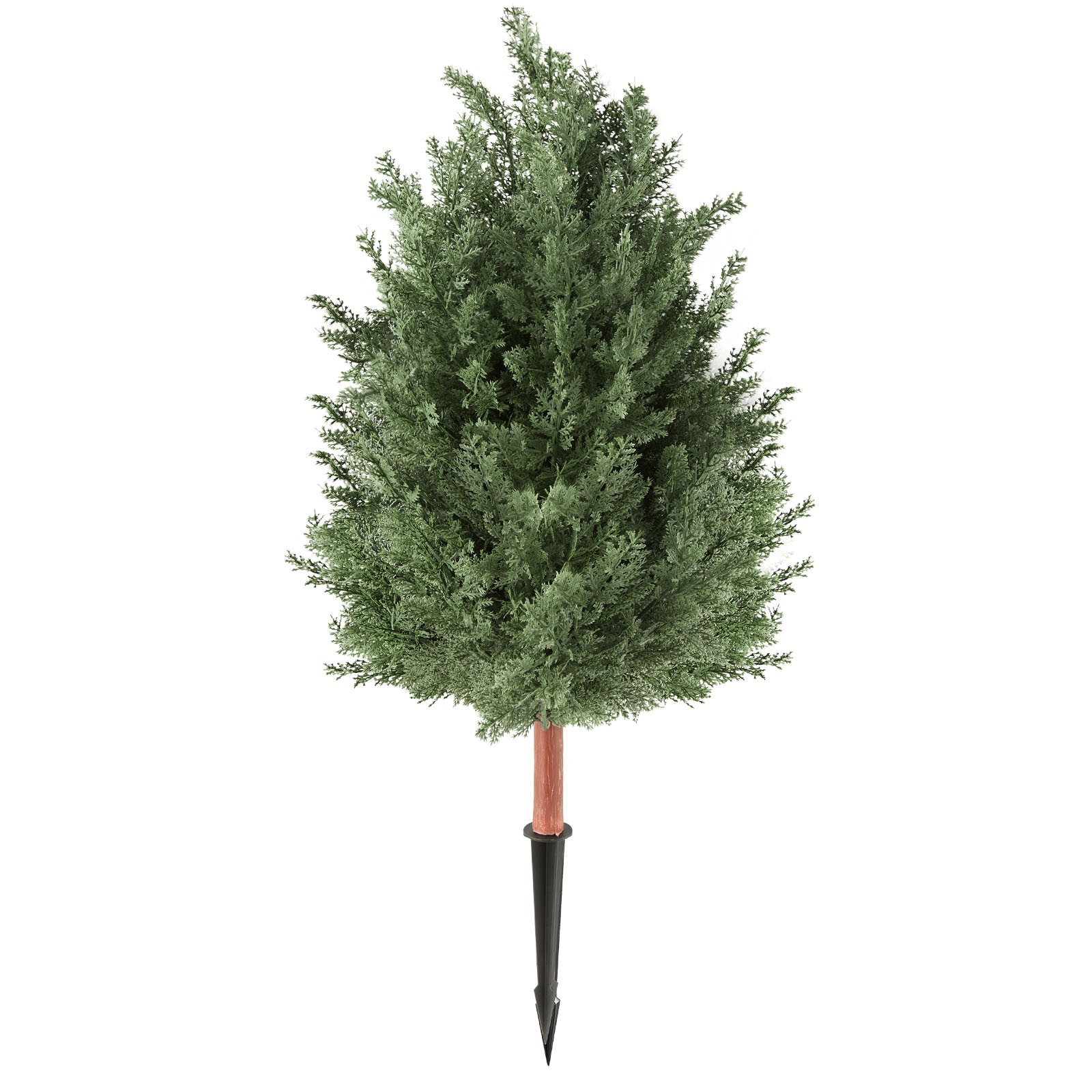 VEVOR Artificial Topiary Cedar Bush 3 Ft Set of 2 Greenery Fake Shrubs PE Faux