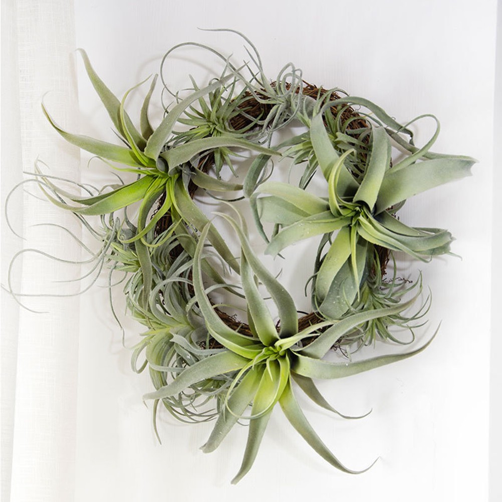 2Pcs Reusable Artificial Green Leaves Faux Greenery for Home and Office Decor