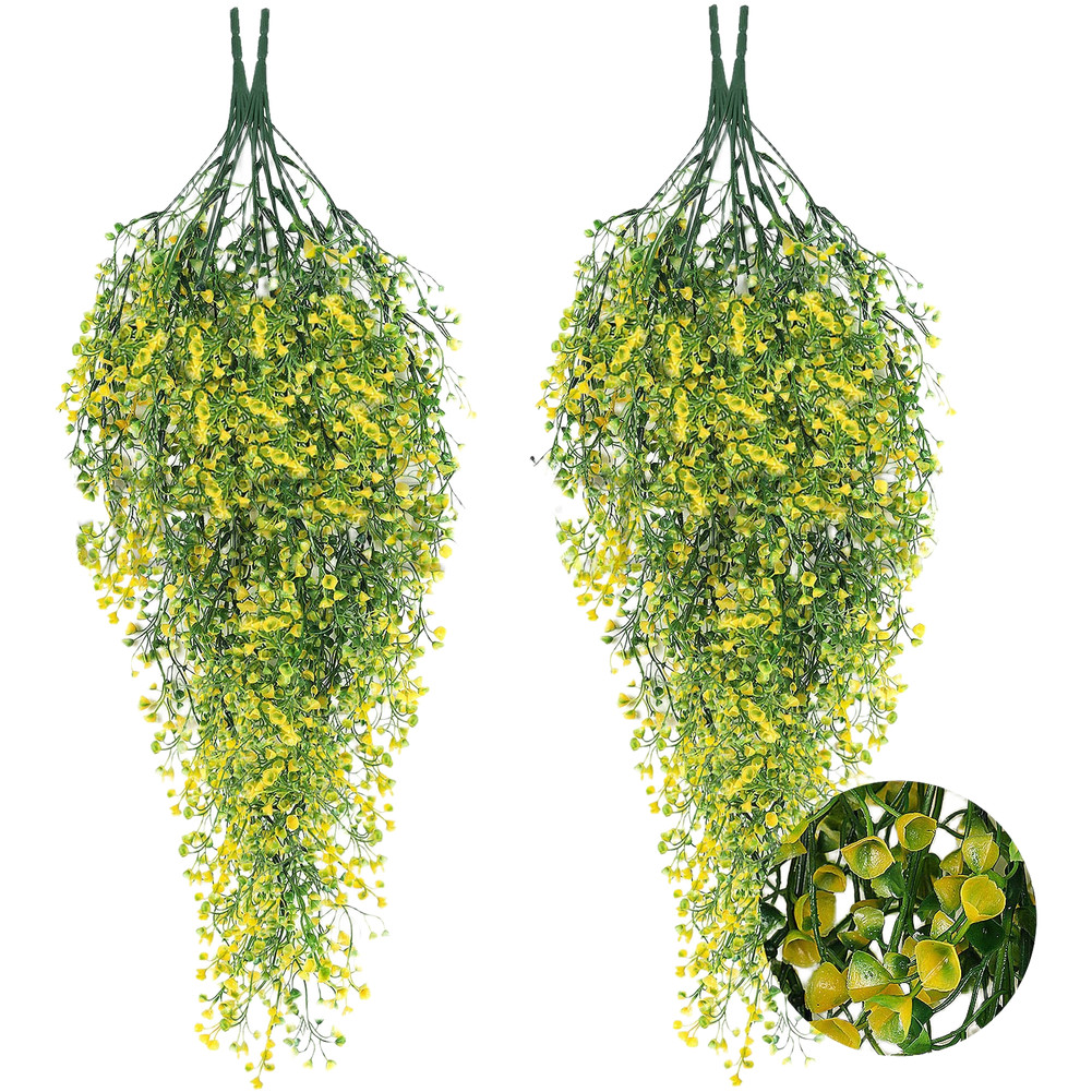 Fake Flowers Artificial Flowers Realistic Bell Flower Willow Style Vine