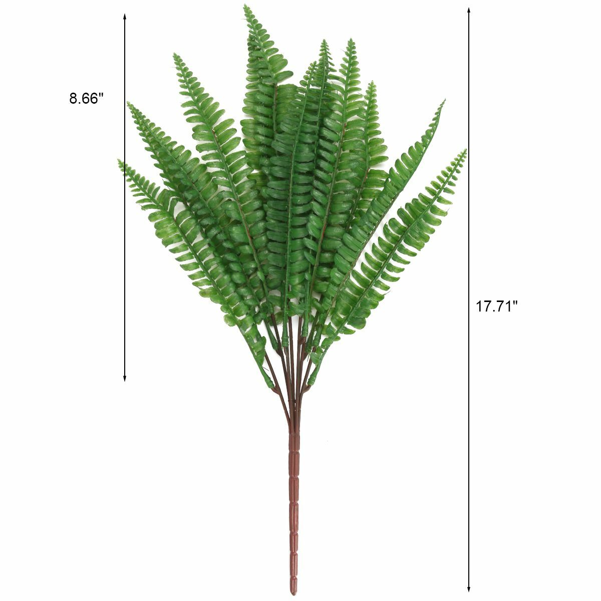 1/2/4X Plastic Lifelike Artificial Fern Foliage Bush Plants Indoor outdoor Decor