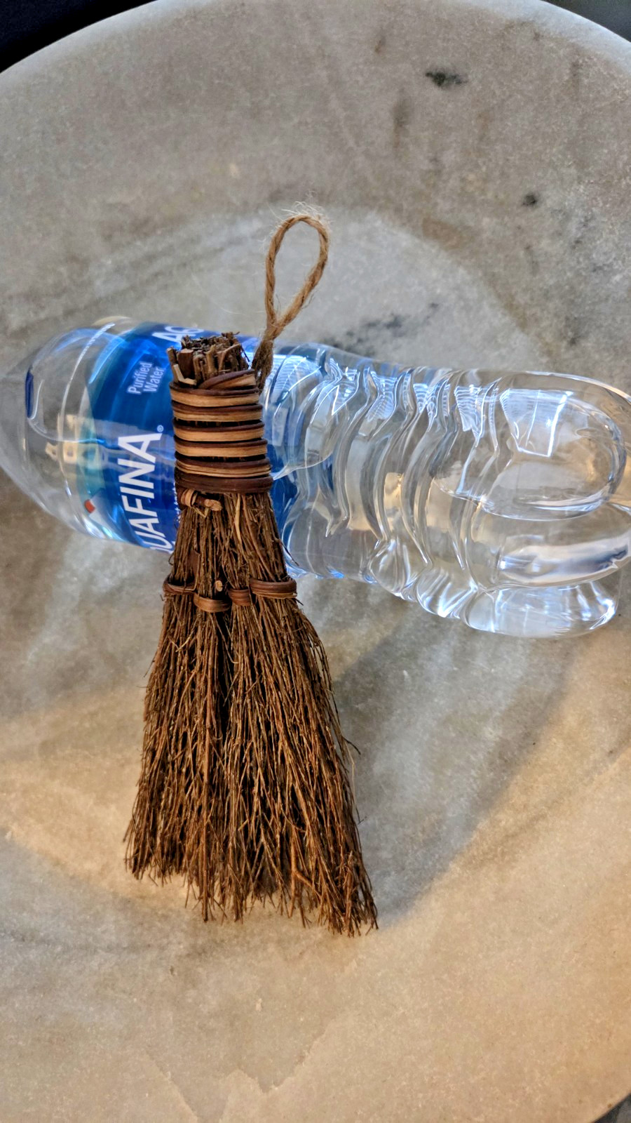 Whisk Mini Cinnamon Scented Broom 6 Inch Rustic Twig Mini Cleaning Decor
