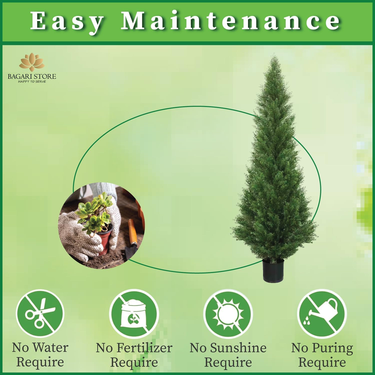 4ft Artificial Cedar Topiary Trees – Potted Indoor/Outdoor Decor (Set of 2)