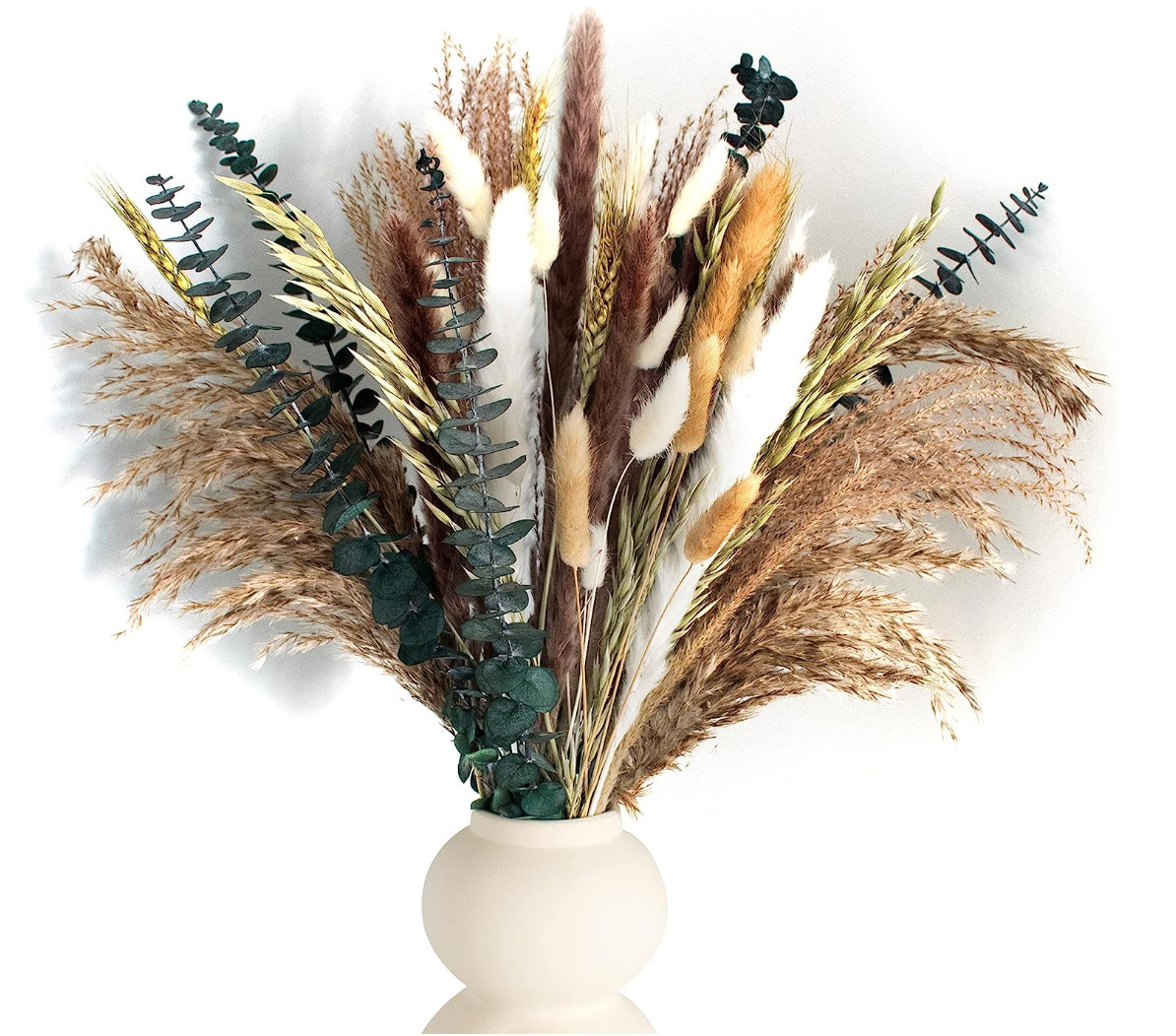 Natural Pampas Grass, 105 PCS Dried Flowers, Home, Wedding Decor Bouquets
