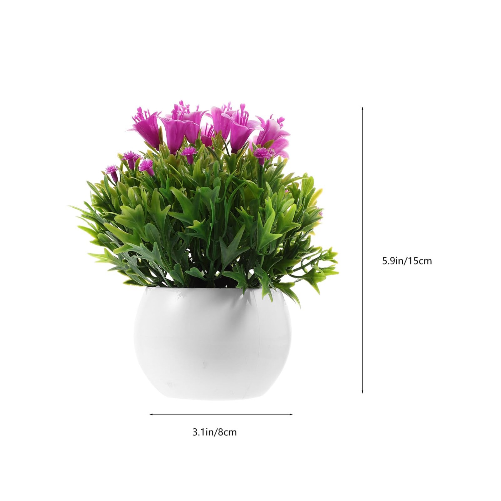 Artificial Potted Flowers Faux Bouquet Ornament Home Office Desktop Greenery