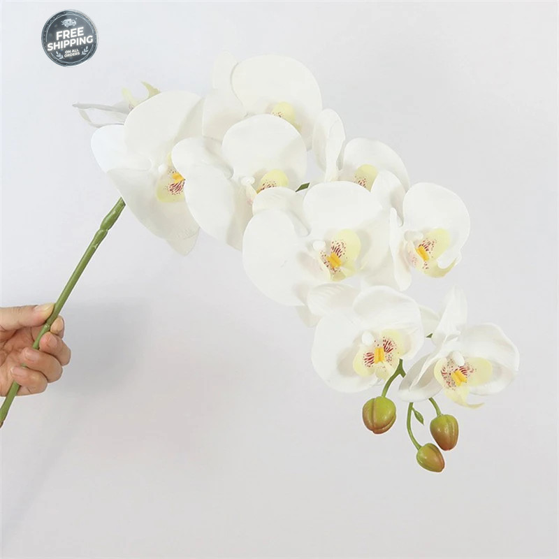 9 Heads 98cm Artificial Butterfly Orchid Flowers Fake Moth Orchids Flowers