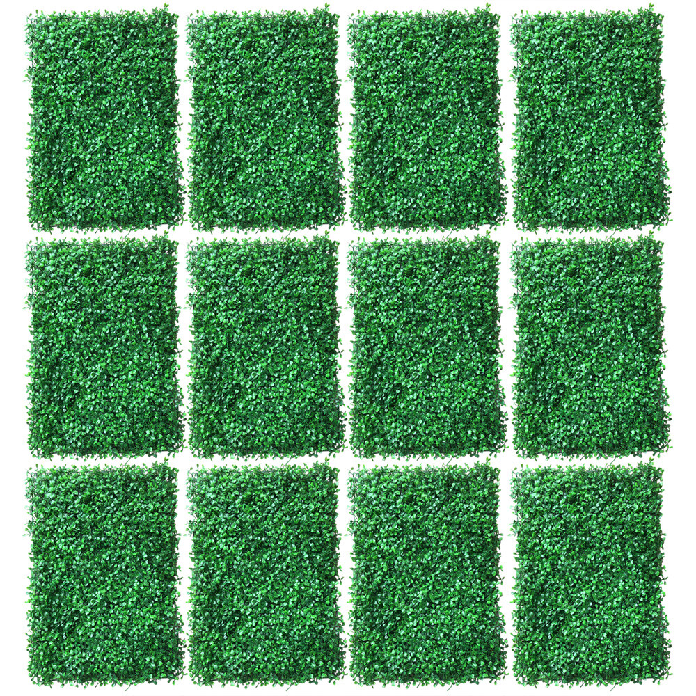 12 Pack Artificial Turf Lawn Grass Mat Indoor Outdoor Wall Background Pad Decor