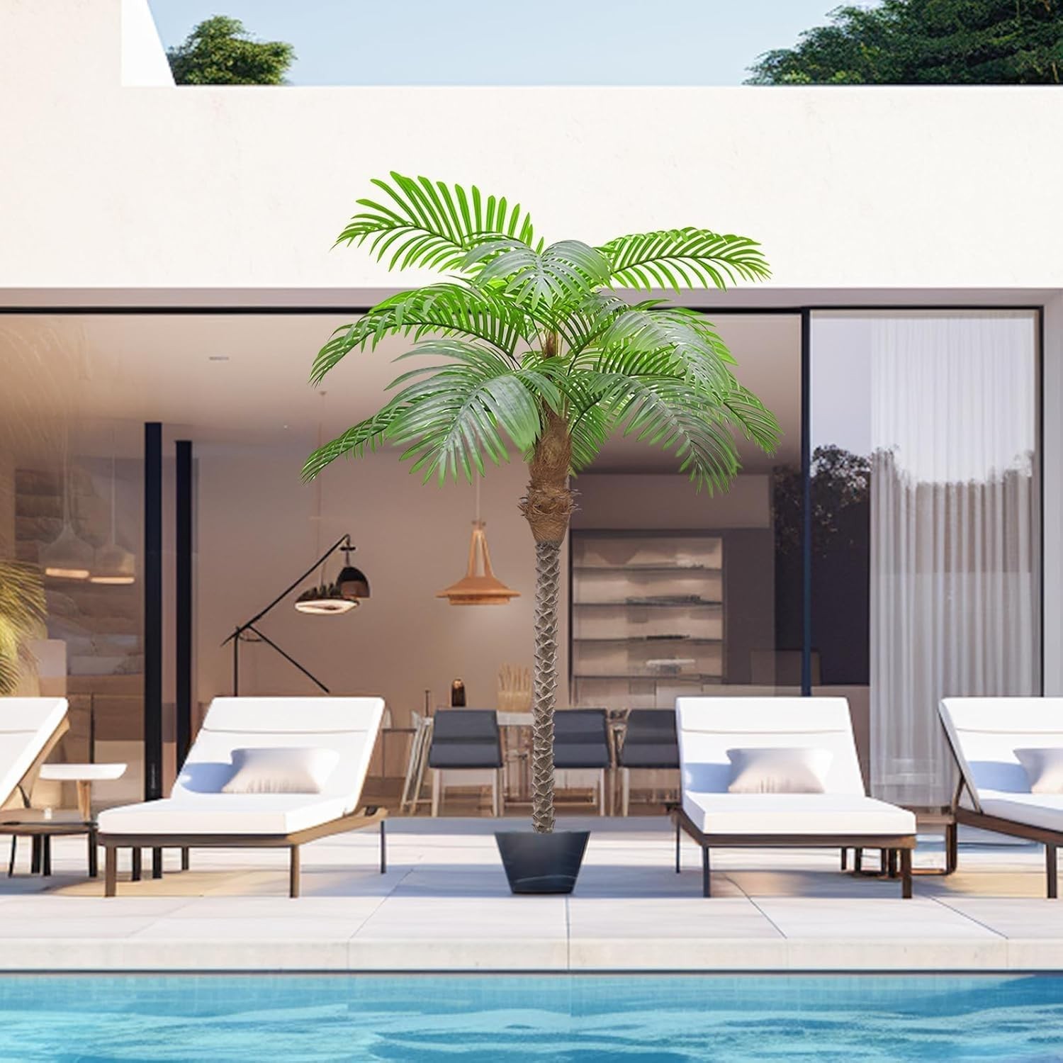 Artificial Phoenix Palm Tree 6ft Tall for Indoor/Outdoor Home Decor