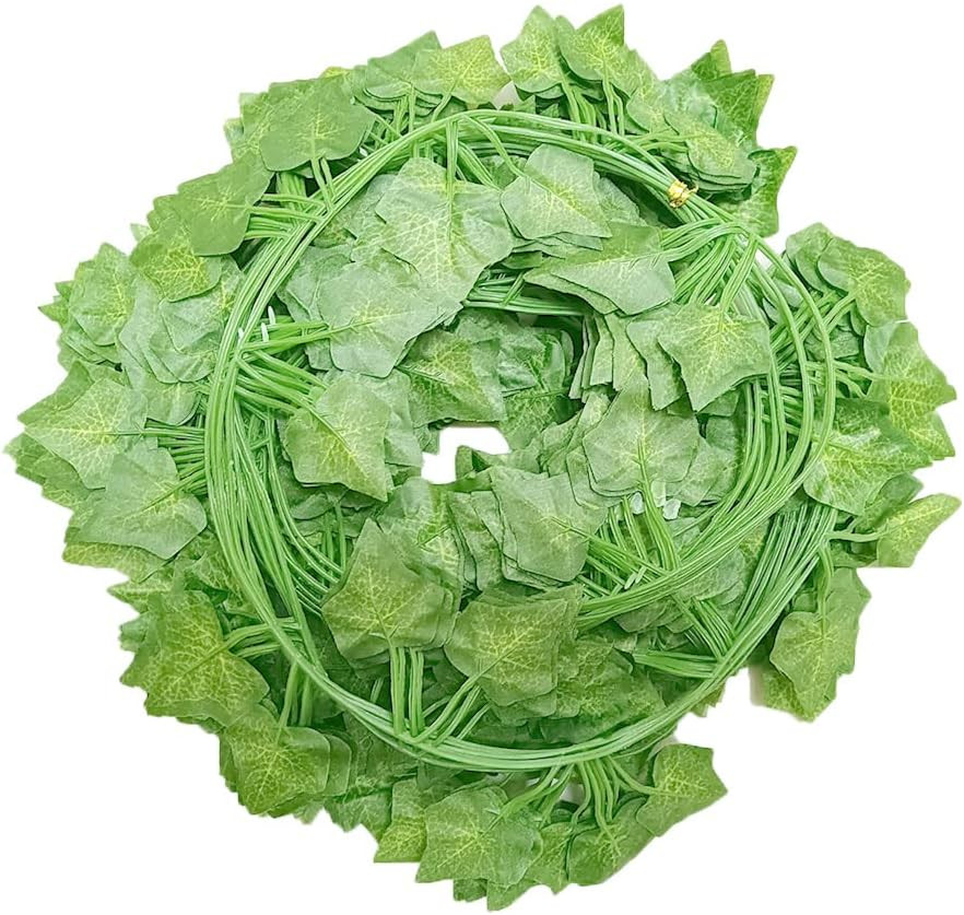 12 Pack 84 Feet Fake Ivy Leaves Vines Artificial Garland Greenery Hanging Pla…