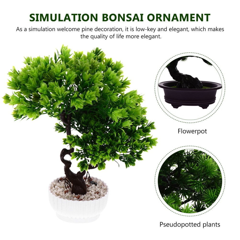 Faux Potted Plant Artificial Bonsai Tree Artificial Plant