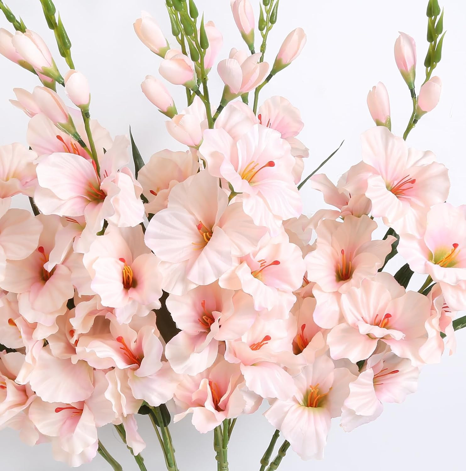 10 PCS Gladiolus Artificial Flowers 30.3 in Gladiolus Flowers Silk Gladiolus Flo
