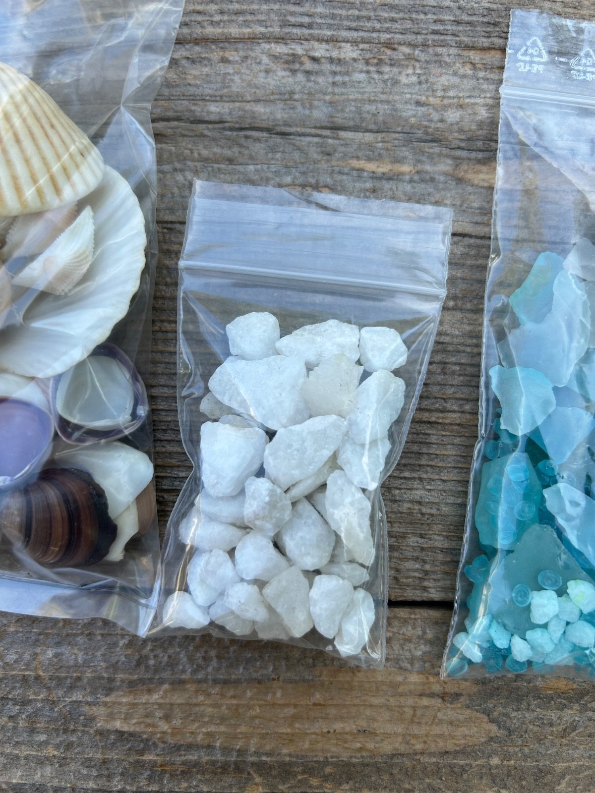 Ocean Vase Filler Beach Decor – Collection of Sand, Sea Glass, Sea Shells, etc.
