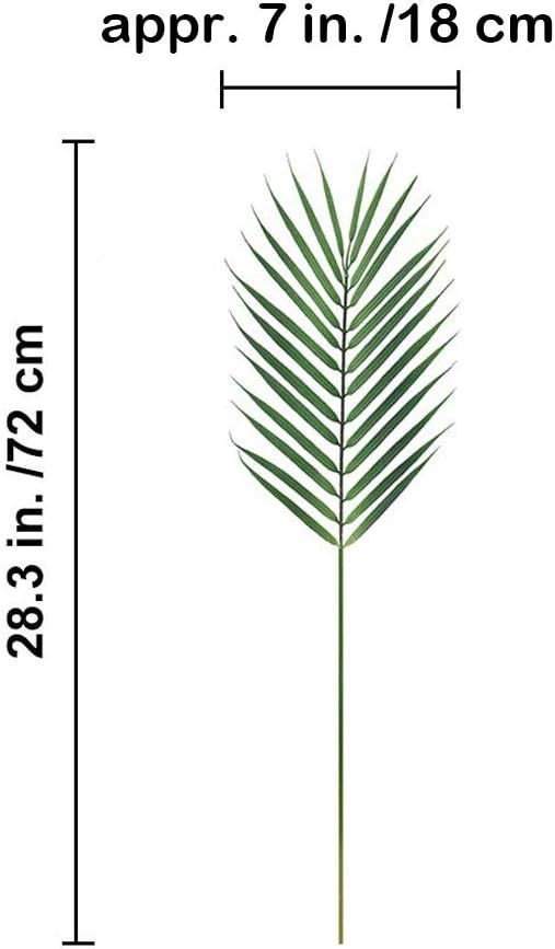 Realistic Faux Tropical Palm Stems – 8 Pcs for Floral Arrangements & Events