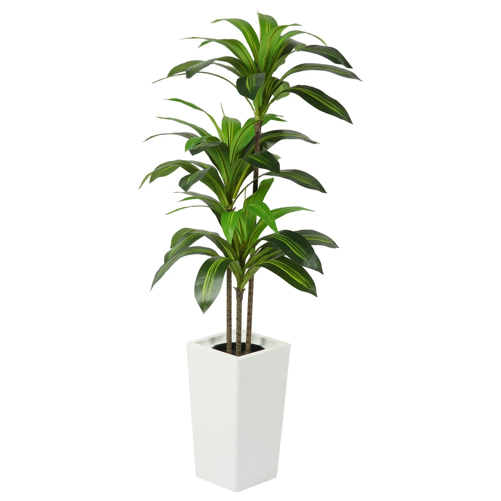 5FT Artificial Dracaena Plant in White Pot – Indoor Tree Home, Office Decor