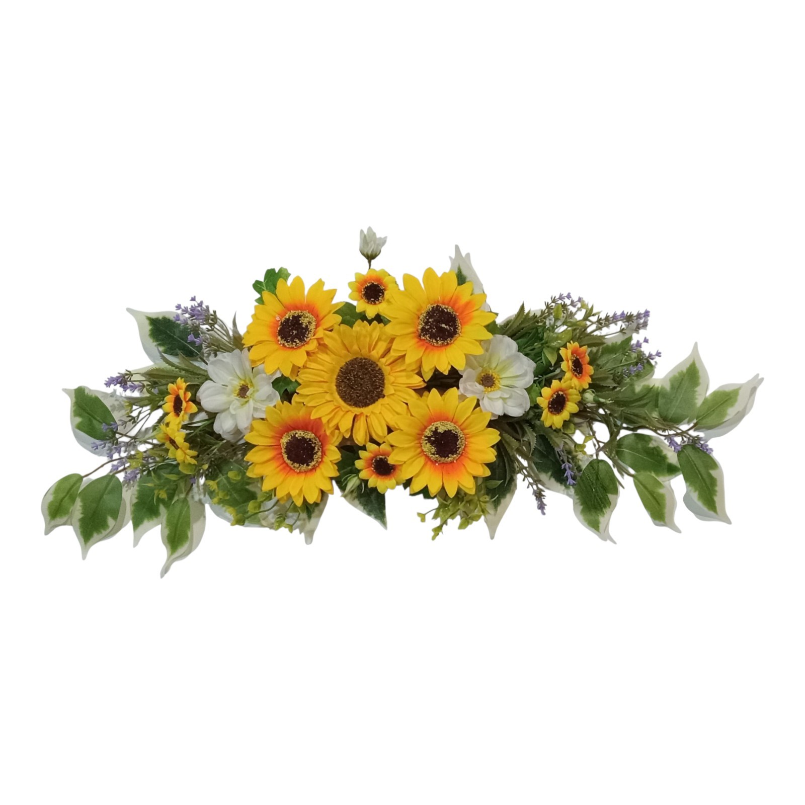 Sunflower 25″ (Display-Ready) Wall Door Window Arch Swag Silk Flower Decor E022