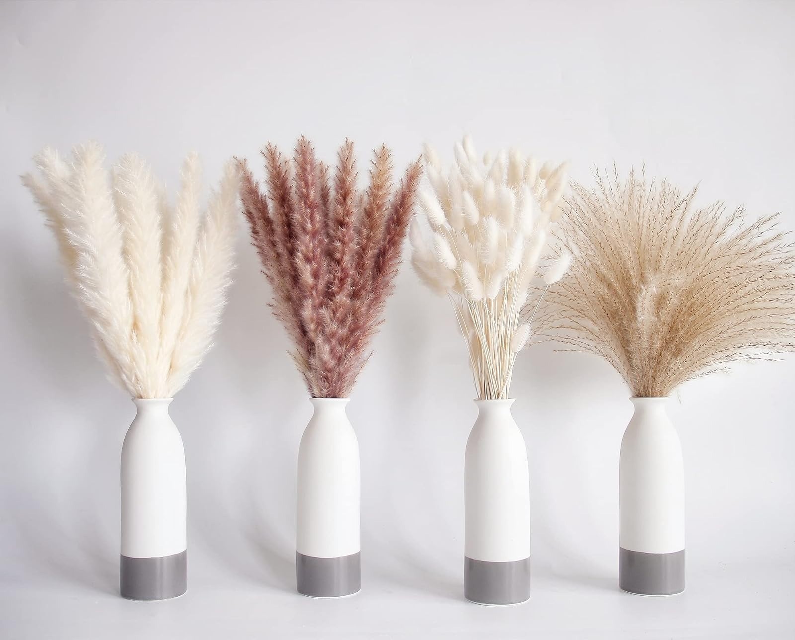 Natural Dried Pampas Grass Decor – 100 PCS for Boho Wedding & Home