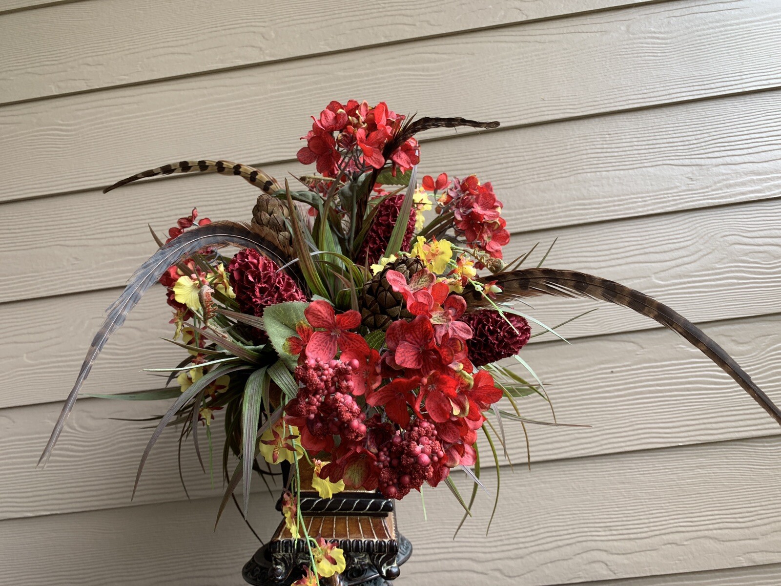 Artificial Fake Floral Plastic Variety Flower Twig Basket Plant Home Decoration