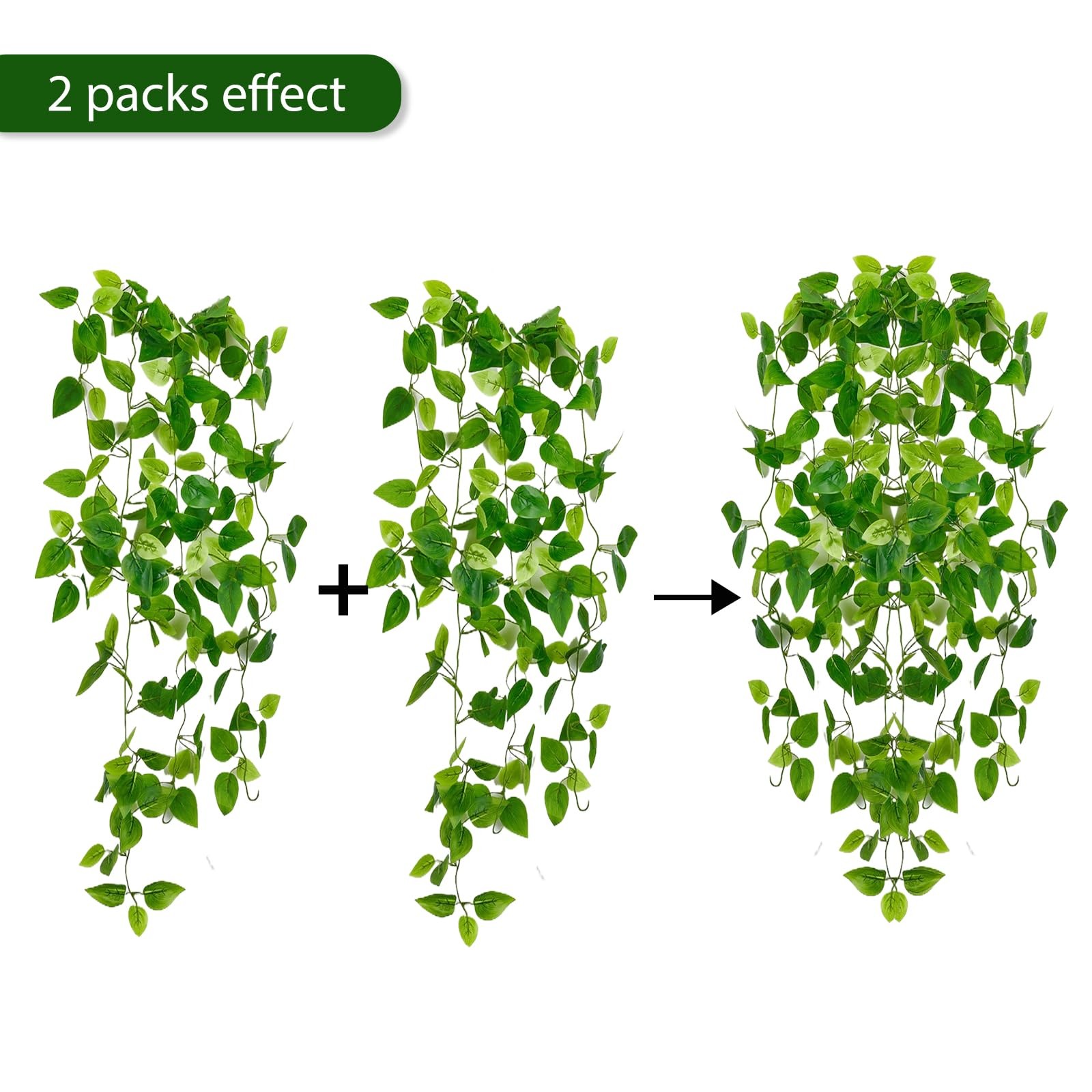 Artificial Hanging Plants Ivy Vine Indoor Outdoor Decor