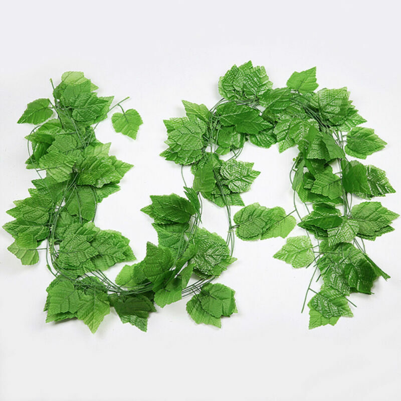 12Pcs plastic vine simulation plants /Pack Silk Ivy Vine Fake Vine Leaves