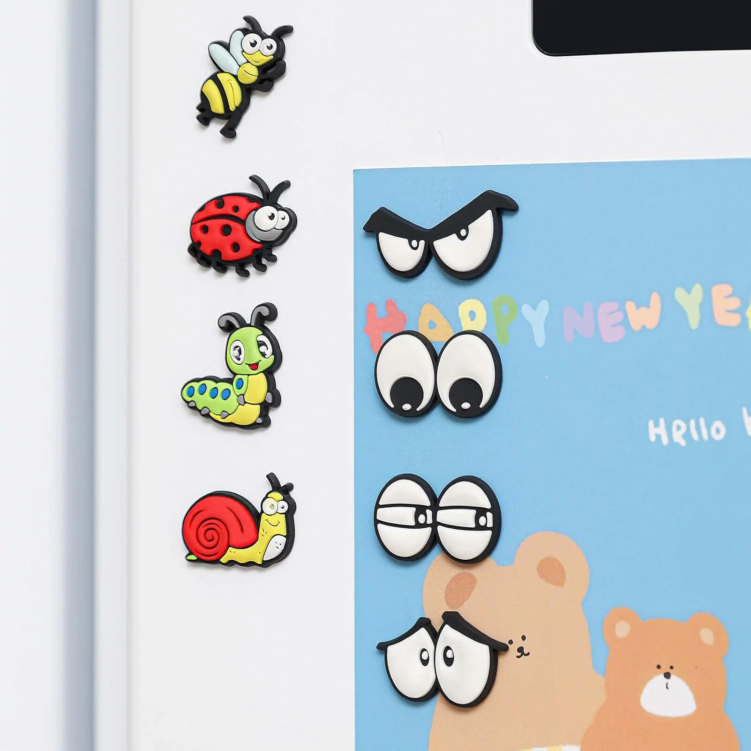 Plant Magnets Eyes for Potted Plants 8 PCS Cute Magnetic Plant Eyes with Cartoon