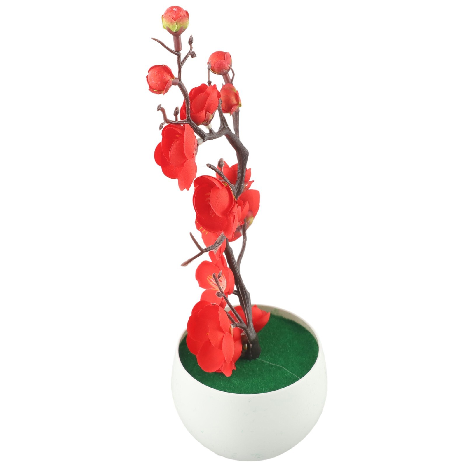 Bonsai Simulation Artificial Pot Plant Home Office Plum Blossom Decor
