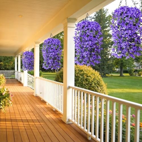 Faux Bougainvillea Artificial Flowers Plants for Outdoors Outside Decoration, 2