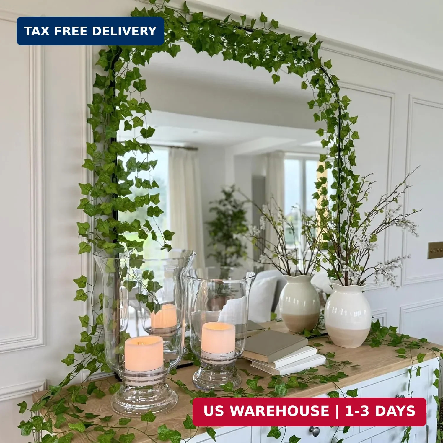 12 PCS Artificial Ivy Leaf Plants Fake Hanging Garland Plants Vine Home DecorOpe