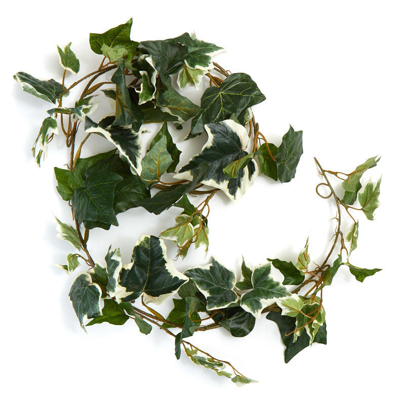 Set of 2 Variegated Artificial Ivy Greenery Garlands – 68″ Long, each