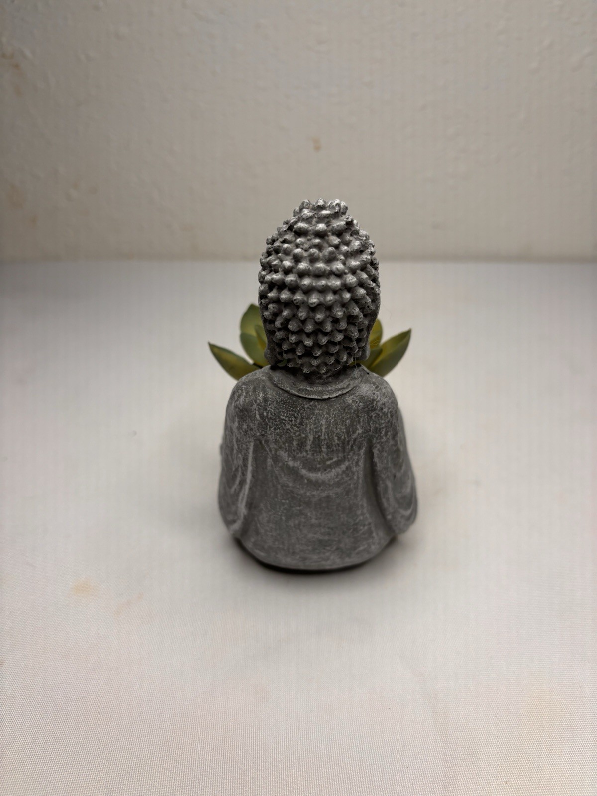 Buddha Concrete Modern Planter Faux Succulent Plant Decor Small