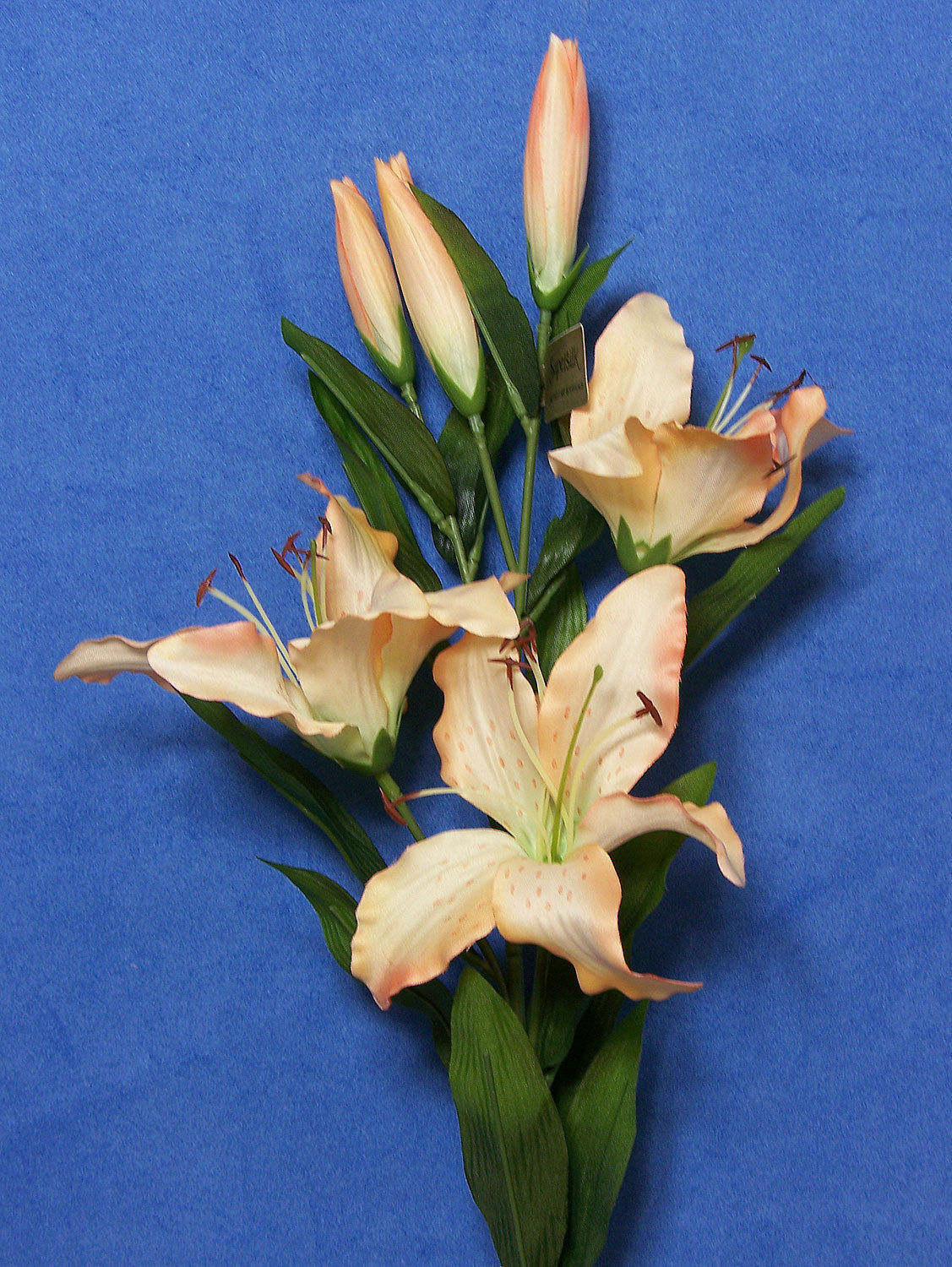 1 Dozen (12) Vintage 29″ Supersilk Tiger Lily Artificial Flower Stems