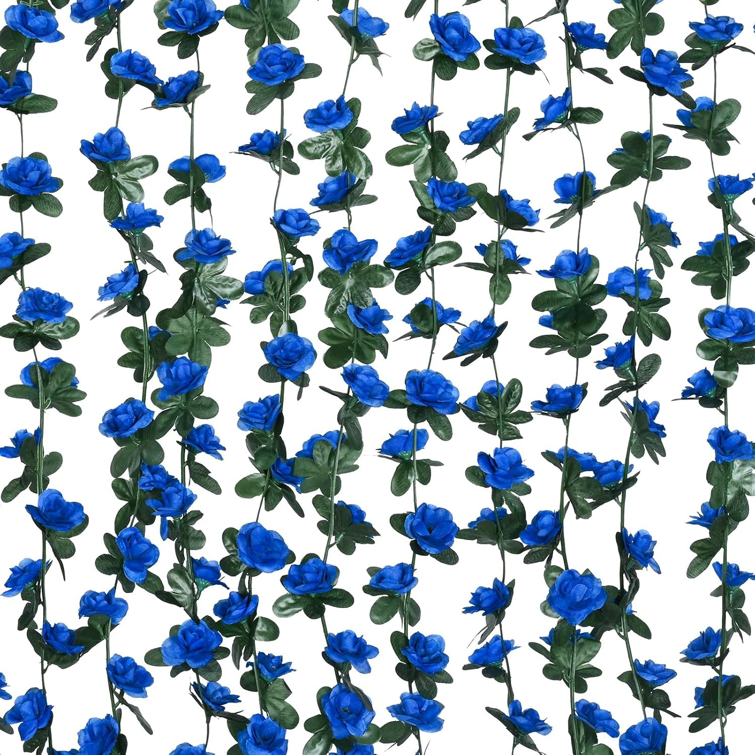 Flower Garland Rose Vines, 5 Strands 41Ft Flowers Vines for Bedroom, Rose Flower