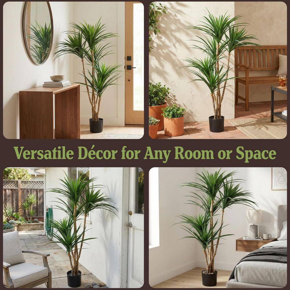 51 In. Green Artificial Yucca Trees (Set of 2)