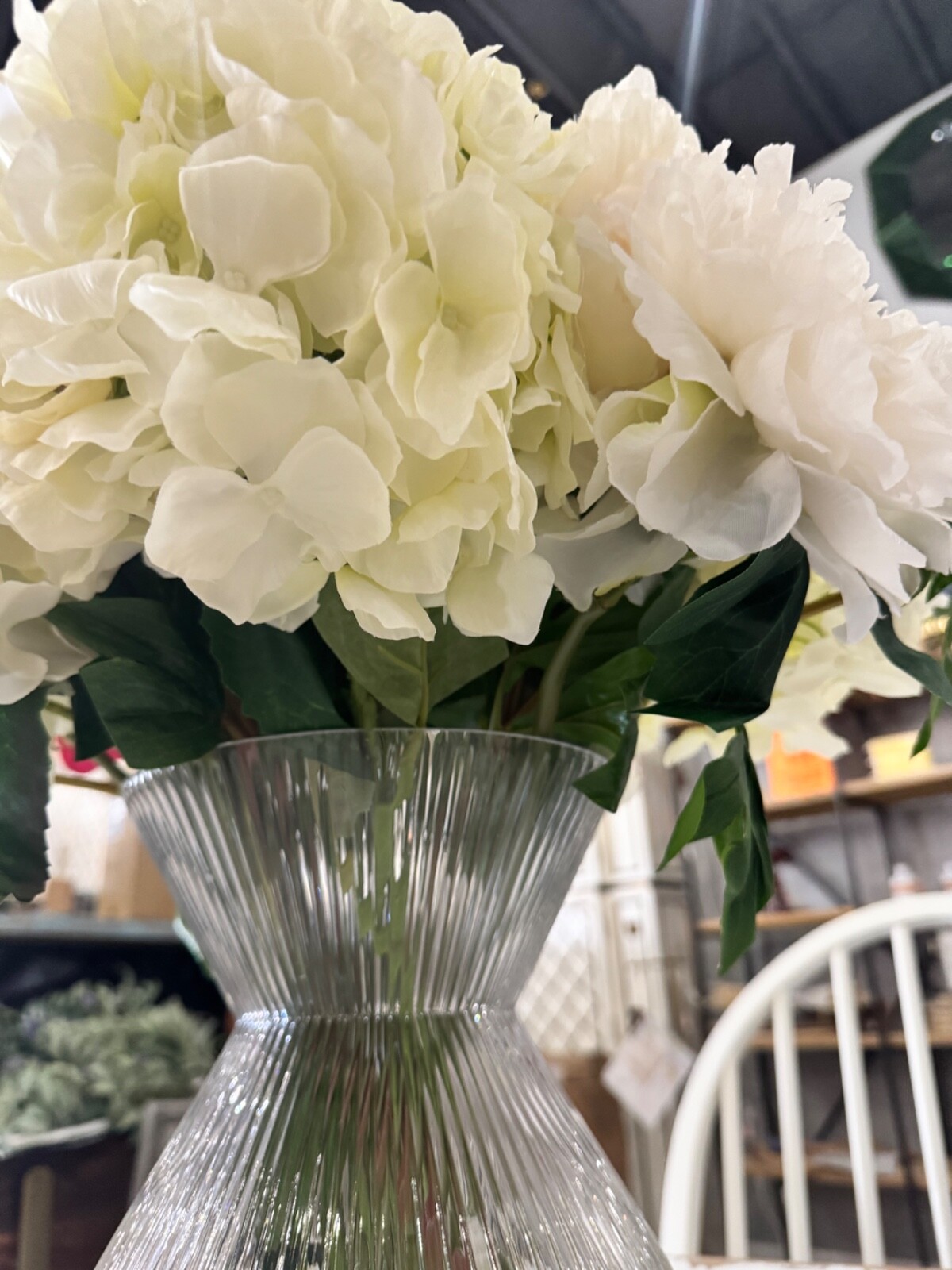 John-R1chard Collection White Dove 22″ Faux Floral Arrangement