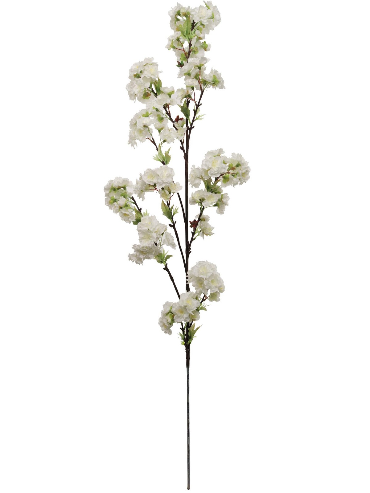 60″ Artificial Cherry Blossom Branch White– Extra Tall Silk Décor – 2 Pieces