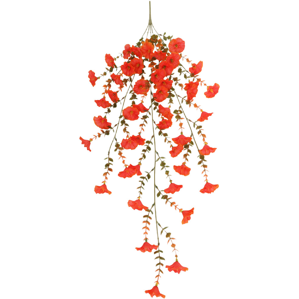 77 25cm Artificial Eucalyptus Vine with Morning Glory for Mantel Decor