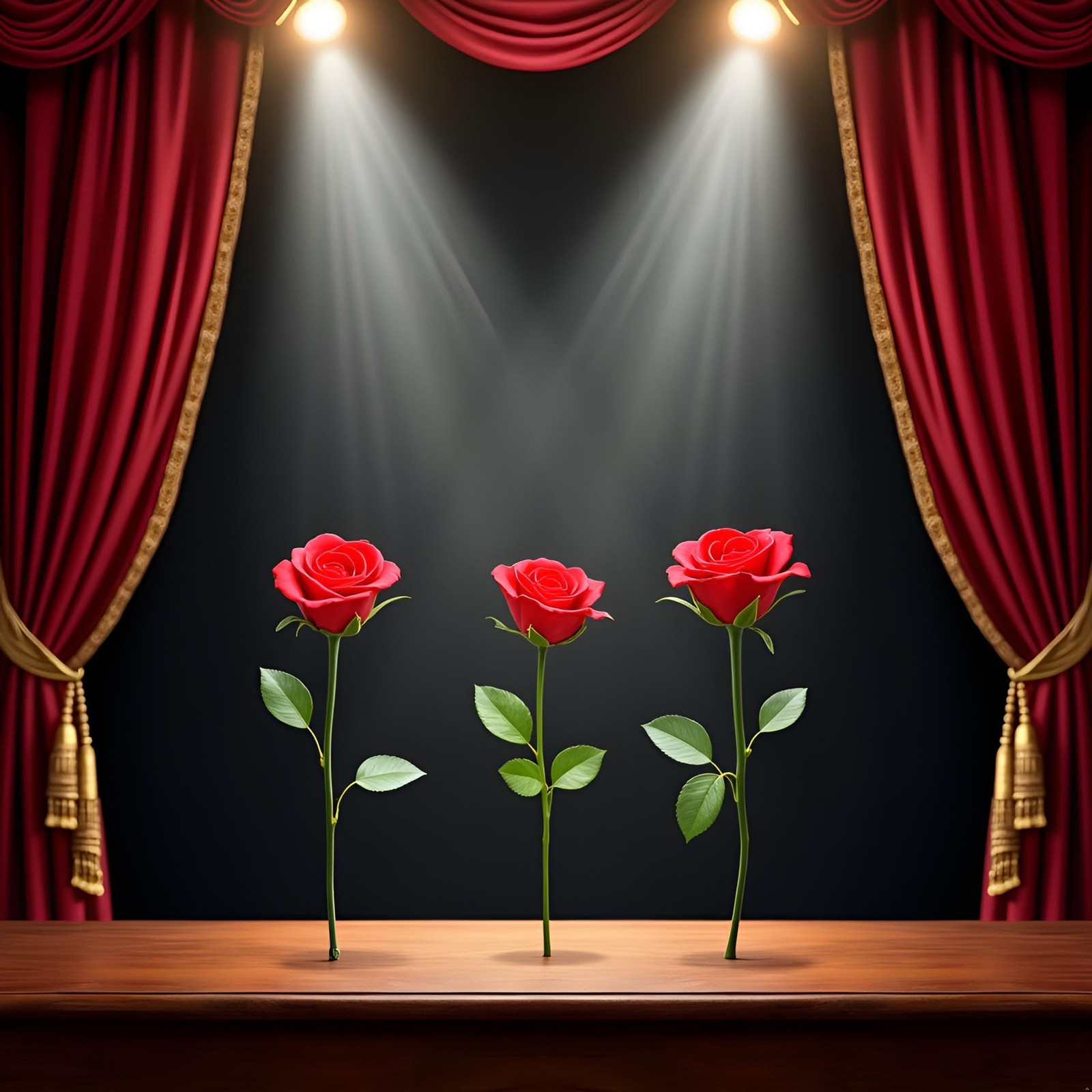 5Pcs Red Rose – Instant Blooming Flower Trick for Close-Up , Collapsible Stag…