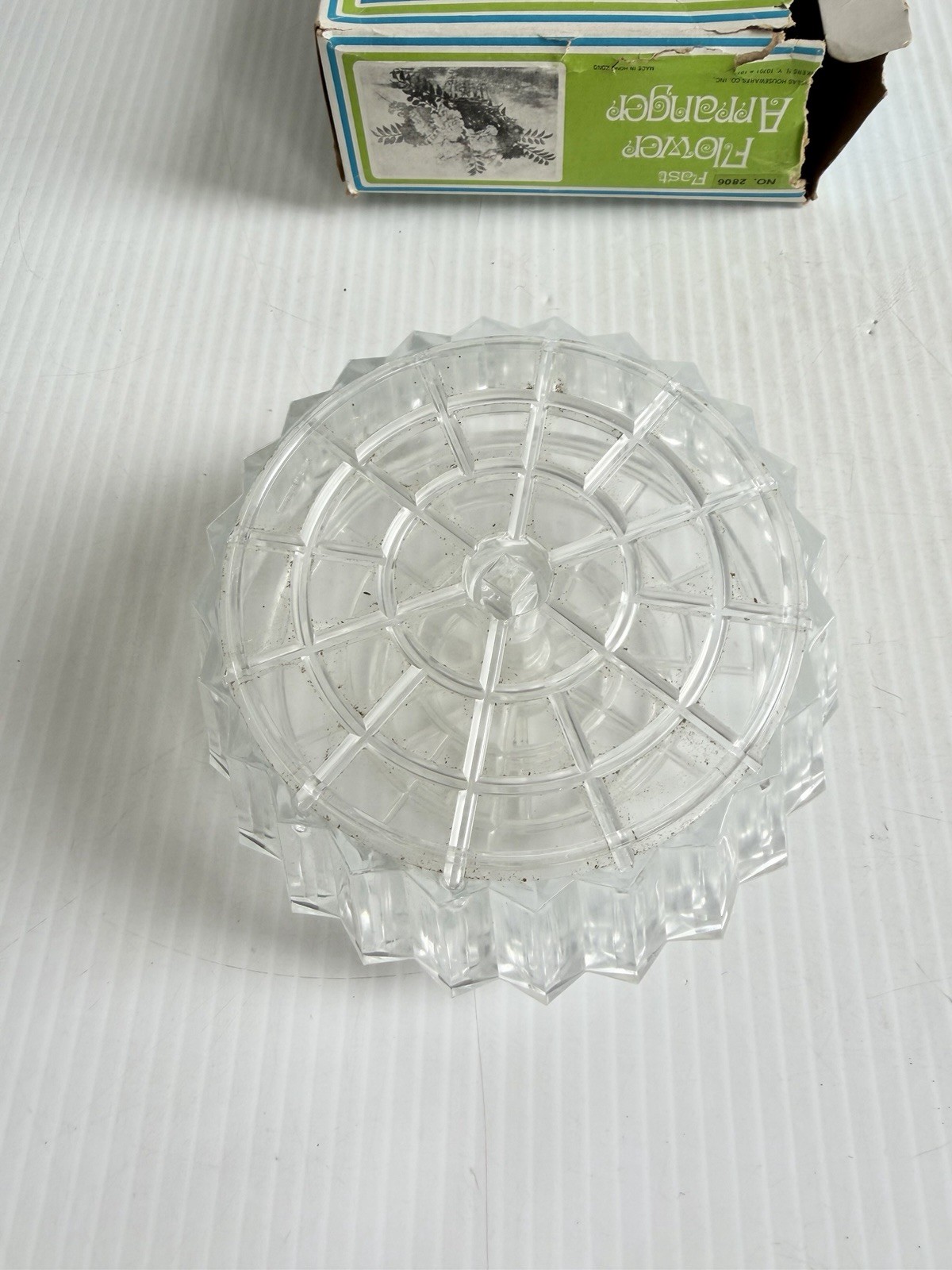 Lot Of 2 Vintage Plastic Flower Arranger Fashioner Flower Frogs Candlestick