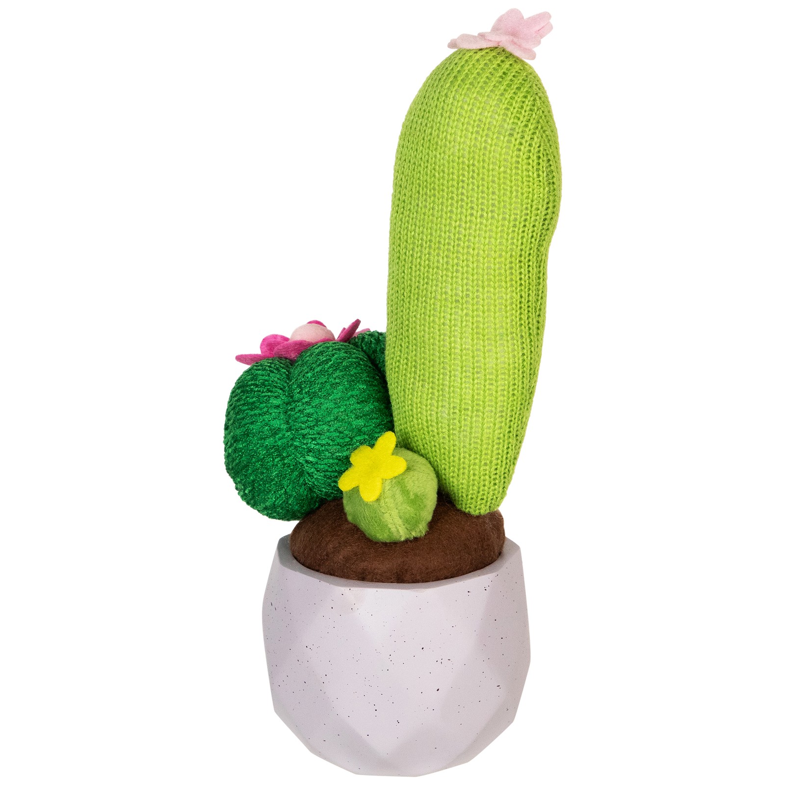 Northlight 9″ Artificial Triple Cacti in Violet Purple Pot Table Top Decoration