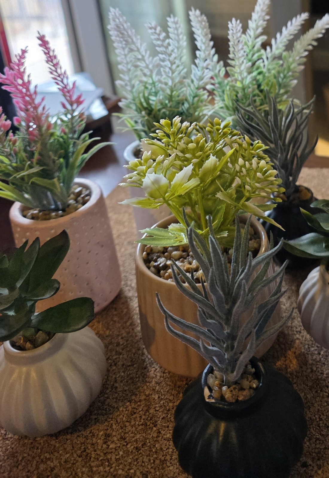 8Pcs Artificial Succulents Plants Indoor Decor in Pots Fake Faux 4in – 6in