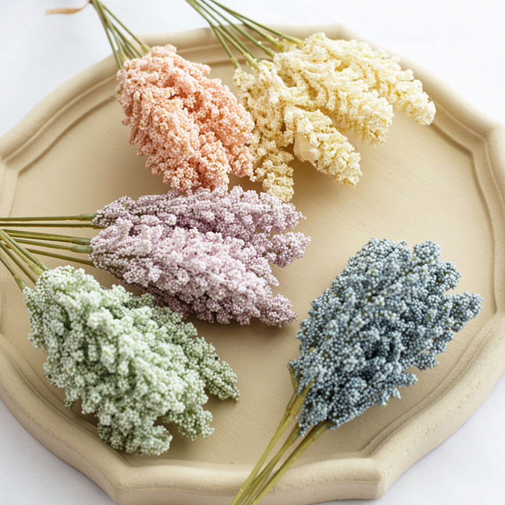 30PCS Real Touch Wedding Bouquet Vase Filler Stems Artificial Flower Branch