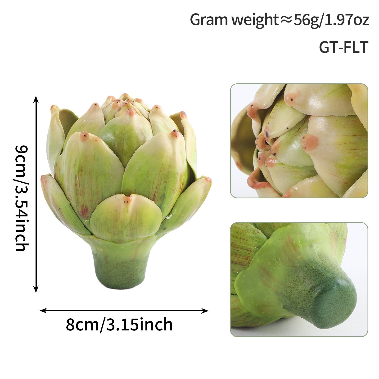 Artificial Artichokes For Glass Jar Arrangements Smooth Polyethylene Build