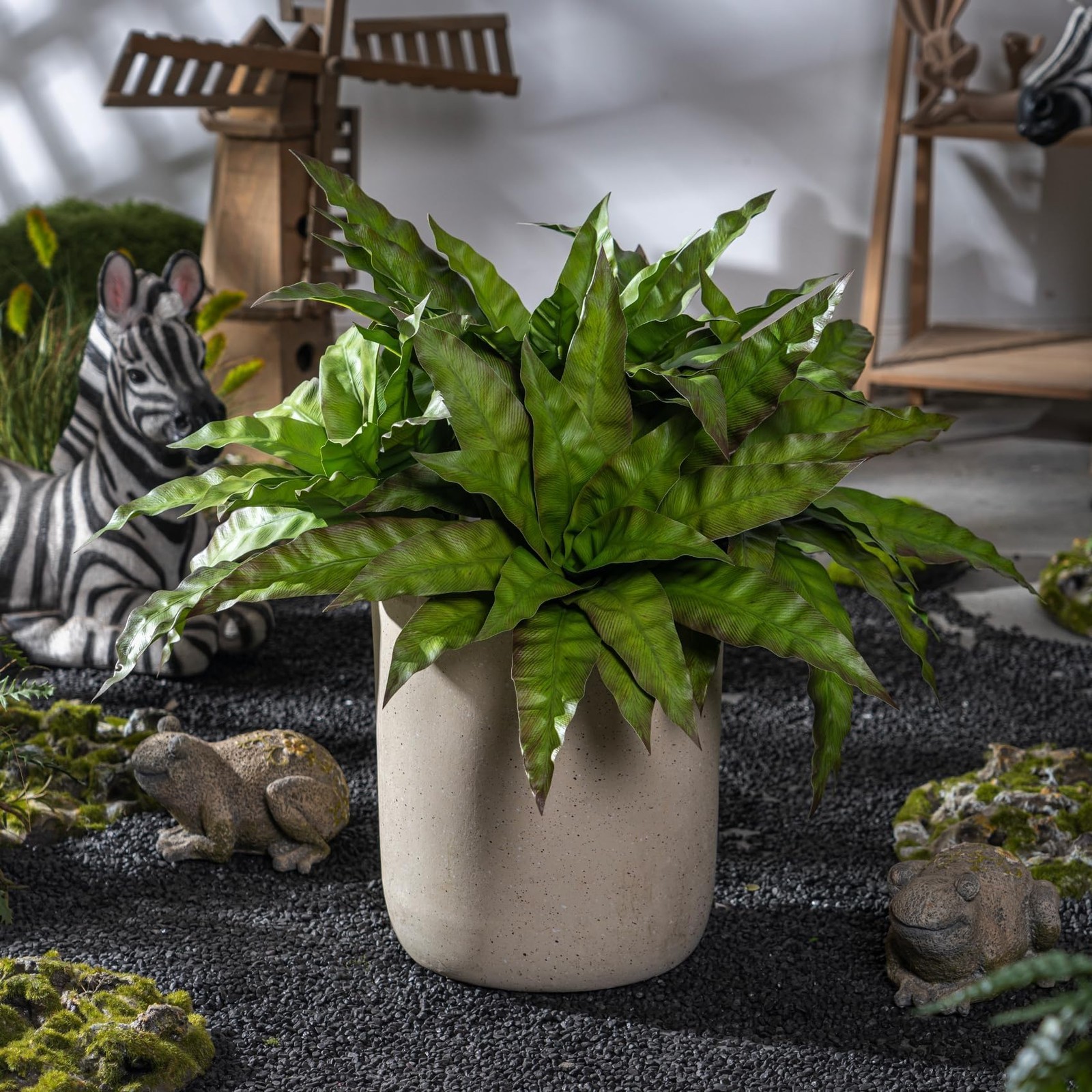 4 Pcs Artificial Greenery Stems Fake Bird Nest Fern Faux Branches Artificial …